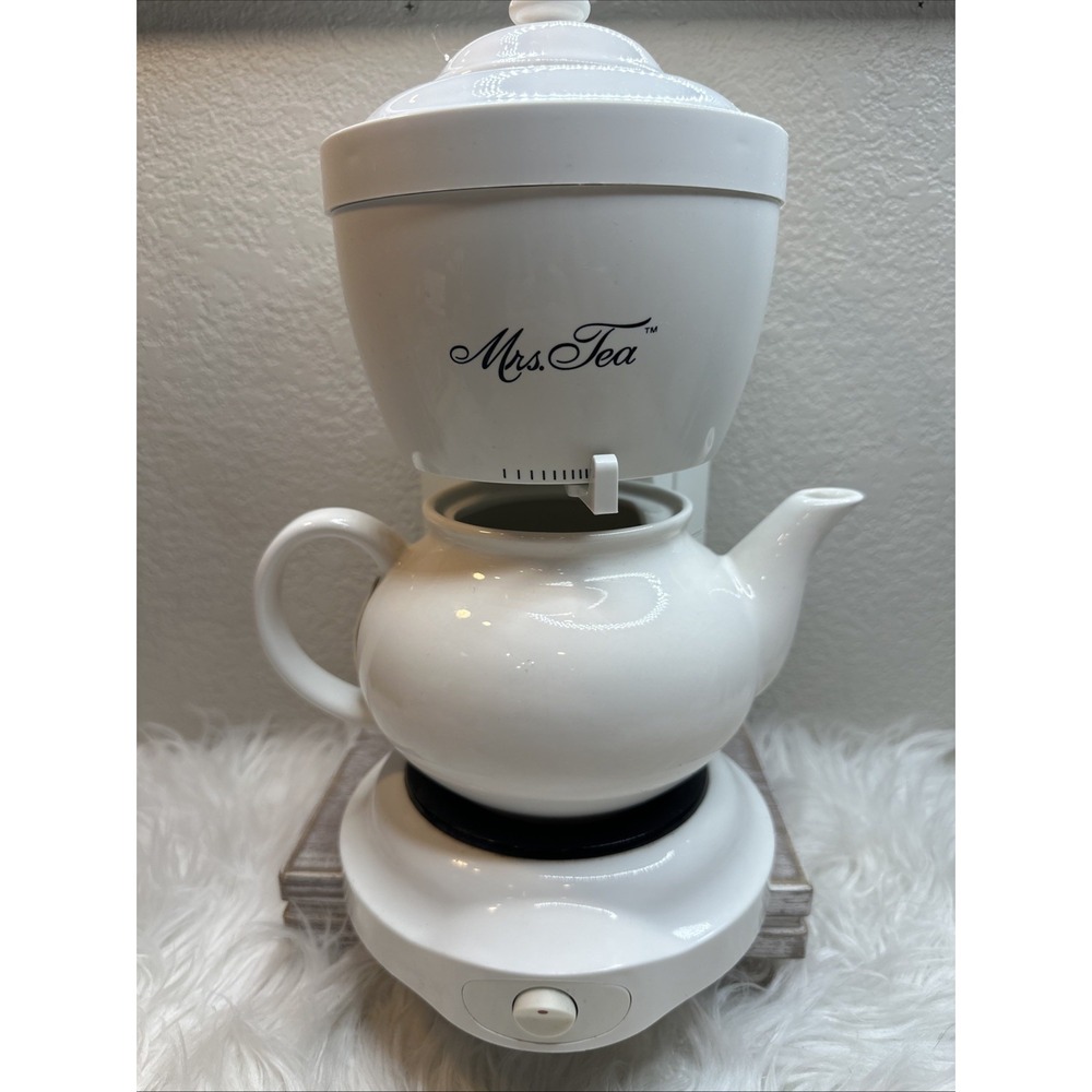 $34 🌙 Mrs Tea 4-Cup Automatic Hot Tea Maker Pot w Lid by Mr Coffee / Tested
